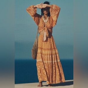 Spell Utopia Maxi Skirt in Cinnamon Size Small